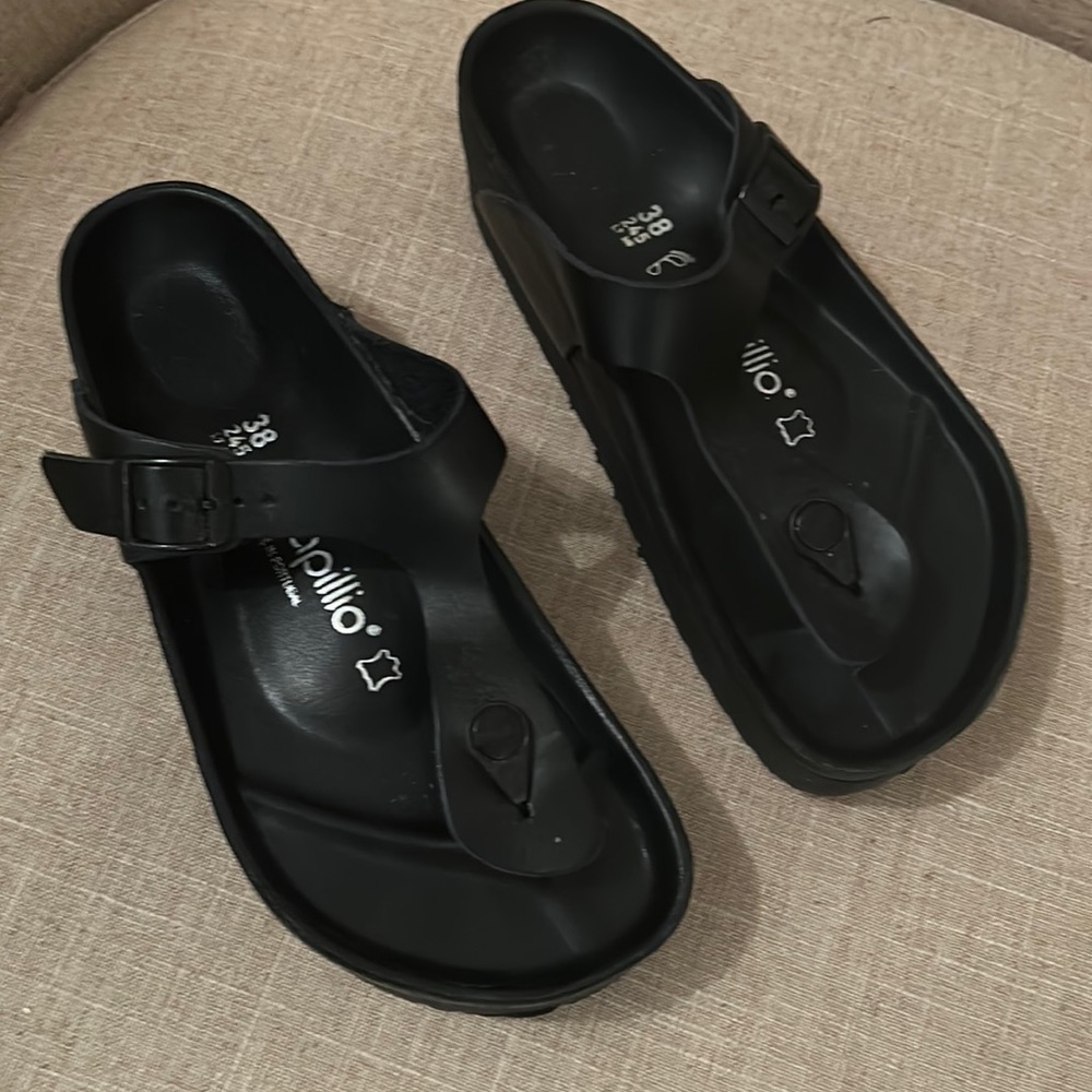 Birkenstock Gizeh leather platform 38